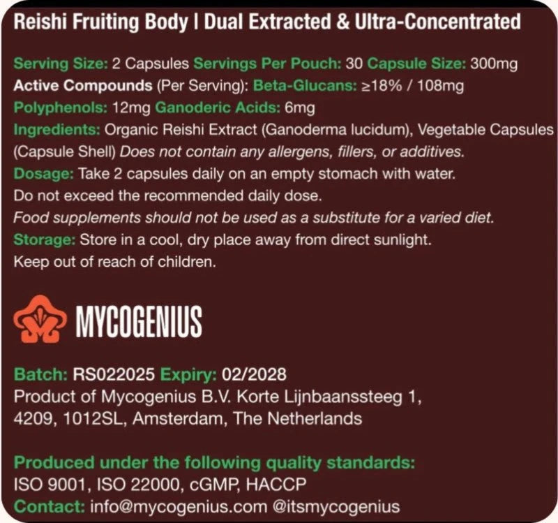 Organic Reishi Extract - Mycogenius
