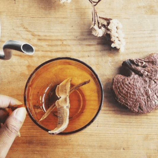 Tea with Functional Mushrooms for Stress Relief - Benefits Of Reishi Tea - Mycogenius