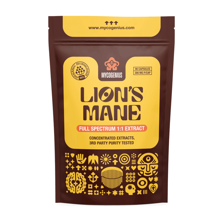 Lions Mane mushroom Extract capsules - Mycogenius