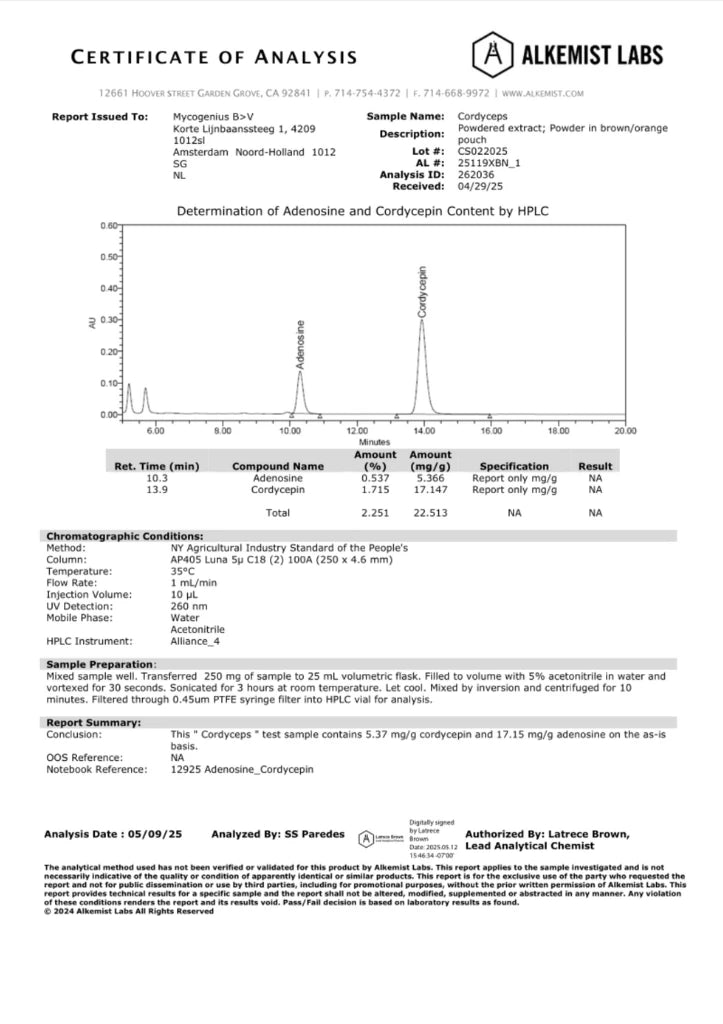 Cordyceps lab report