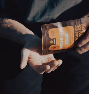 organic cordyceps being consumed