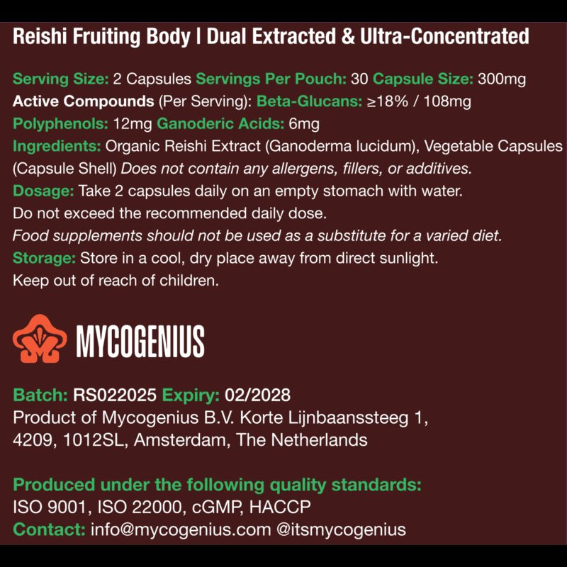 Organic Reishi Extract - Mycogenius